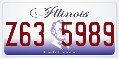 IL license plate Z635989