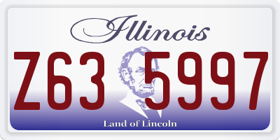 IL license plate Z635997