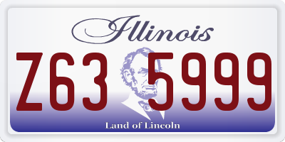 IL license plate Z635999