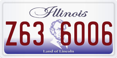 IL license plate Z636006