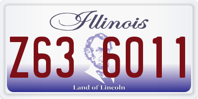 IL license plate Z636011