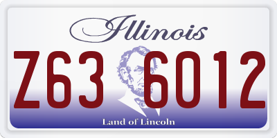 IL license plate Z636012