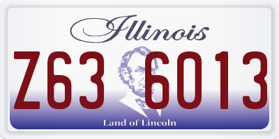 IL license plate Z636013