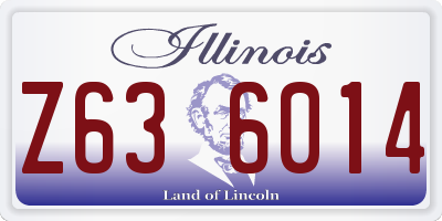 IL license plate Z636014