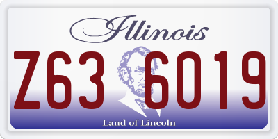 IL license plate Z636019