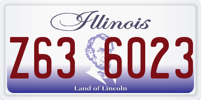 IL license plate Z636023