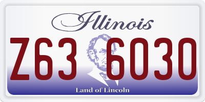 IL license plate Z636030