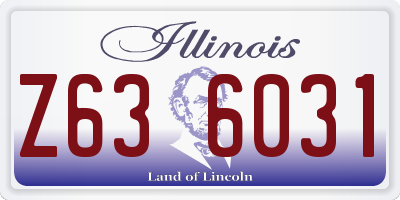 IL license plate Z636031