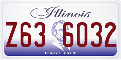 IL license plate Z636032
