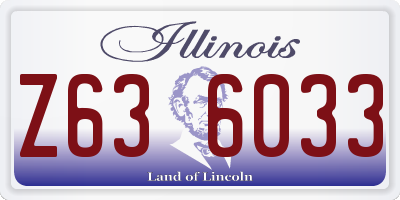 IL license plate Z636033