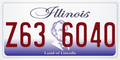 IL license plate Z636040