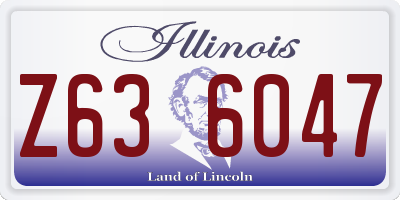 IL license plate Z636047