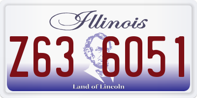IL license plate Z636051