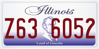IL license plate Z636052