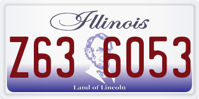 IL license plate Z636053