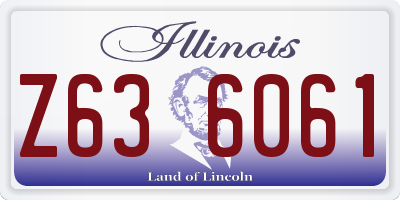 IL license plate Z636061