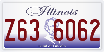 IL license plate Z636062