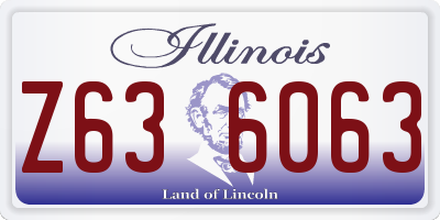 IL license plate Z636063
