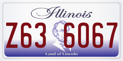 IL license plate Z636067