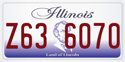 IL license plate Z636070