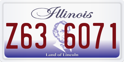 IL license plate Z636071