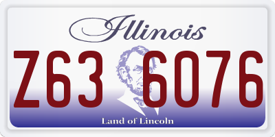 IL license plate Z636076