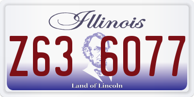 IL license plate Z636077