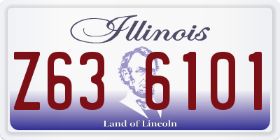 IL license plate Z636101