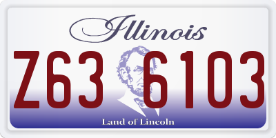 IL license plate Z636103