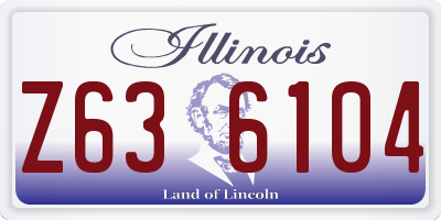 IL license plate Z636104
