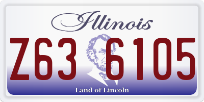 IL license plate Z636105