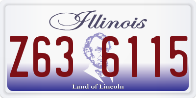 IL license plate Z636115