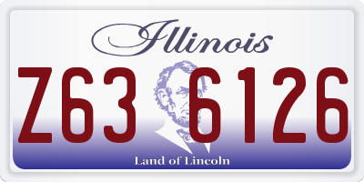 IL license plate Z636126