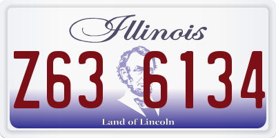 IL license plate Z636134