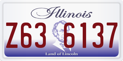 IL license plate Z636137