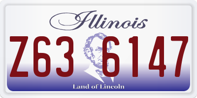 IL license plate Z636147