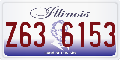 IL license plate Z636153