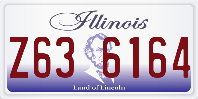 IL license plate Z636164