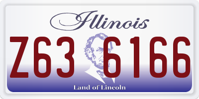 IL license plate Z636166
