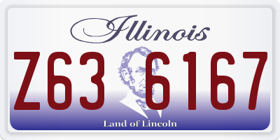 IL license plate Z636167
