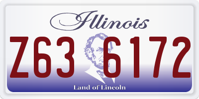 IL license plate Z636172