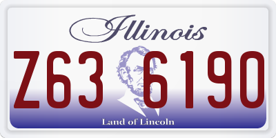 IL license plate Z636190