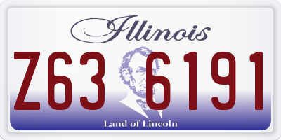 IL license plate Z636191