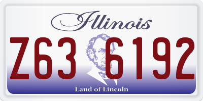 IL license plate Z636192