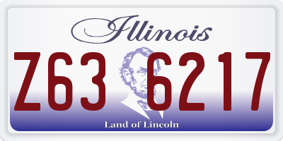 IL license plate Z636217