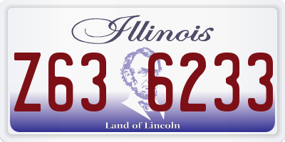 IL license plate Z636233