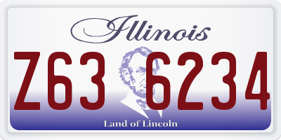 IL license plate Z636234