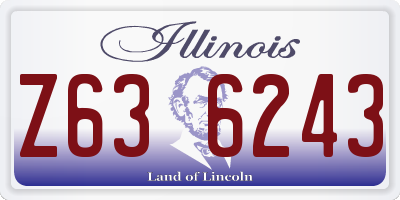 IL license plate Z636243