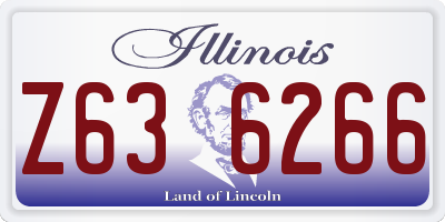IL license plate Z636266