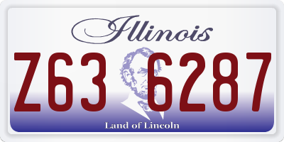 IL license plate Z636287